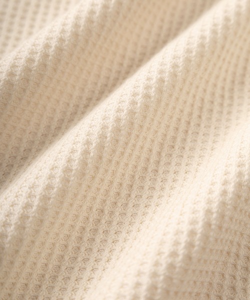 JEMORGAN（ジェーイーモーガン）の「【87】【JEMORGAN/ジェーイーモーガン】ワッフル/フライス ヘンリーネック ロングスリーブ Tシャツ/無地T/パックT/インナーウェア（Tシャツ/カットソー・メンズ・グレー/オフホワイト/カーキ/ネイビー/ホワイト/ブラック/チャコールグレー/ホワイト系その他/ダークグレー/ブラック系その他/グレー系その他・M/L/XL/S）」の13枚目の写真