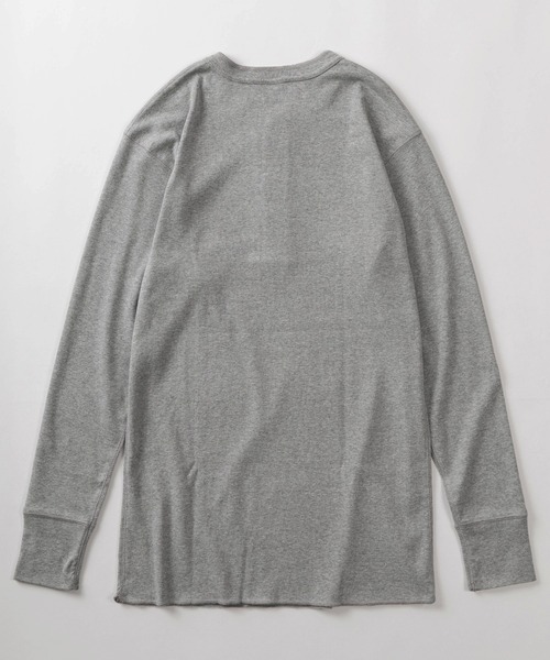 JEMORGAN（ジェーイーモーガン）の「【87】【JEMORGAN/ジェーイーモーガン】ワッフル/フライス ヘンリーネック ロングスリーブ Tシャツ/無地T/パックT/インナーウェア（Tシャツ/カットソー・メンズ・グレー/オフホワイト/カーキ/ネイビー/ホワイト/ブラック/チャコールグレー/ホワイト系その他/ダークグレー/ブラック系その他/グレー系その他・M/L/XL/S）」の21枚目の写真