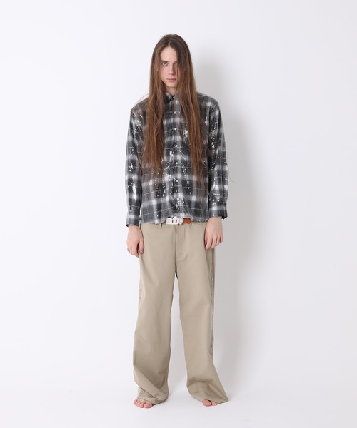AFB（エーエフビー）の「SPANGLE SHIRTS L/S（シャツ/ブラウス・メンズ・オレンジ/ブラック・M/L）」の7枚目の写真