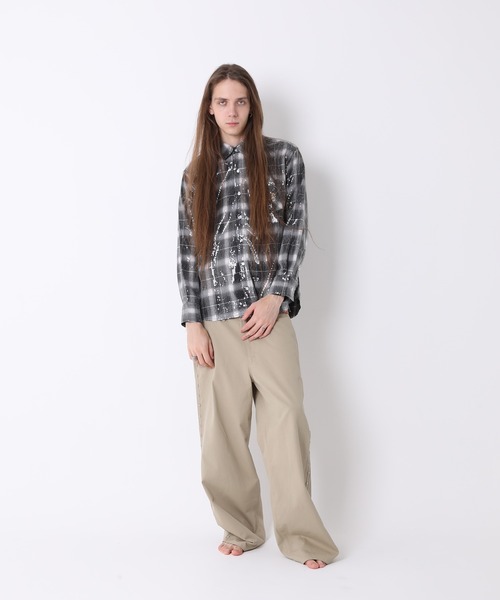 AFB（エーエフビー）の「SPANGLE SHIRTS L/S（シャツ/ブラウス・メンズ・オレンジ/ブラック・M/L）」の6枚目の写真