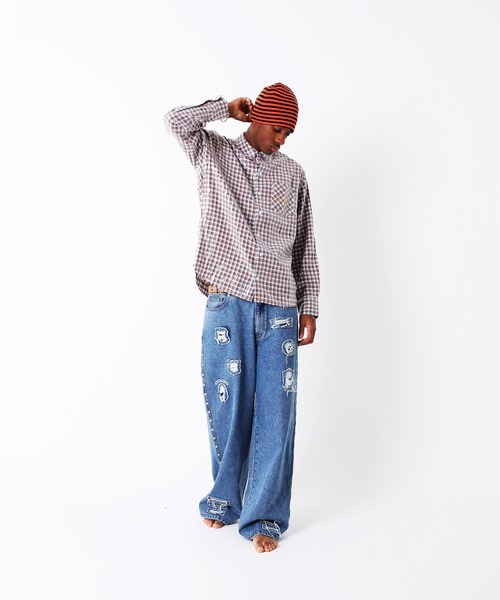 AFB（エーエフビー）の「SPANGLE SHIRTS L/S（シャツ/ブラウス・メンズ・オレンジ/ブラック・M/L）」の4枚目の写真