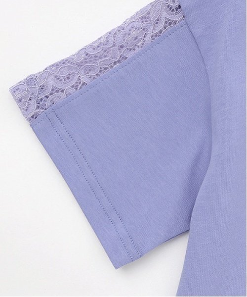 ANNA SUI mini（アナスイ・ミニ）の「ラインストーンロゴTシャツ（Tシャツ/カットソー・キッズ・チャコール/ブルー系その他2・L 155-165cm/L(145-155cm)/L(130-140cm)/M(115-125cm)）」の8枚目の写真