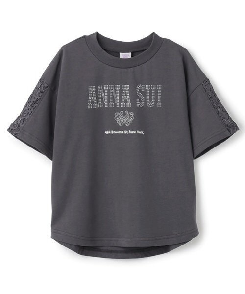 ラインストーンロゴTシャツ（Tシャツ/カットソー）｜ANNA SUI