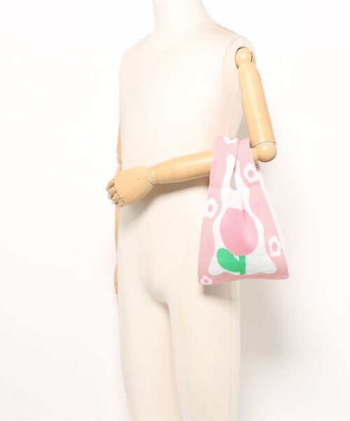 tone(トーン)の「【88eighty-eight】ピンクCUTEチューリップミニニットハンドバッグ【import】(MA)(ハンドバッグ・レディース・ピンク・FREE)」の12枚目の写真