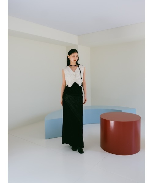 sahara（サハラ）の「Multi Way Jacquard Vest/マルチウェイジャガードベスト（ベスト・レディース・ブラック/アイボリー/ブラウン・FREE）」の19枚目の写真