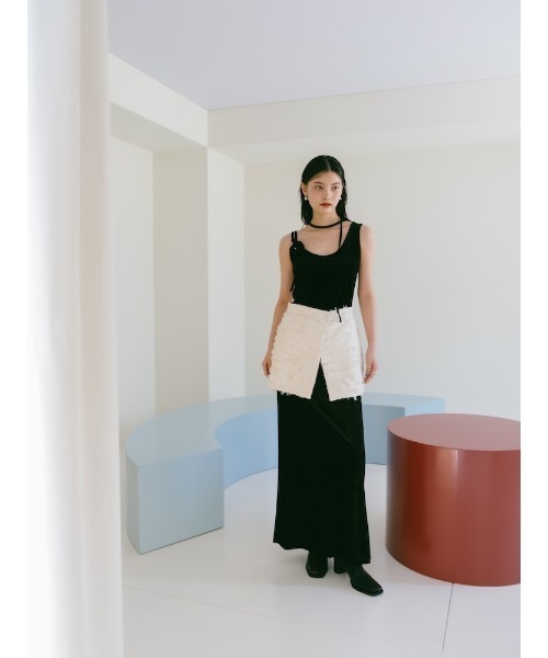 sahara（サハラ）の「Multi Way Jacquard Vest/マルチウェイジャガードベスト（ベスト・レディース・ブラック/アイボリー/ブラウン・FREE）」の21枚目の写真