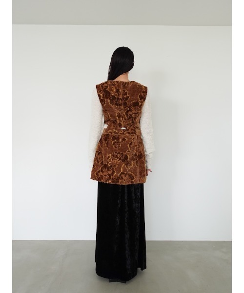 sahara（サハラ）の「Multi Way Jacquard Vest/マルチウェイジャガードベスト（ベスト・レディース・ブラック/アイボリー/ブラウン・FREE）」の11枚目の写真