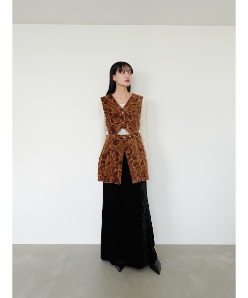 sahara Cut Jacquard Vest ベスト sahara（サハラ）の「Cut Jacquard Vest/カットジャガードベスト