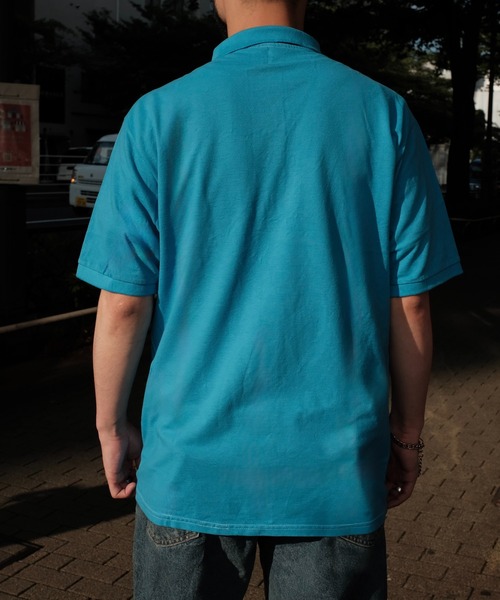 JERZEES(ジャージーズ)の「JERZEES / ジャージーズ OVER DYE 6.5OZ POLO SHIRTS オーバーダイ ポロシャツ(ポロシャツ・メンズ・パープル/ピンク/ブラック/ターコイズブルー・MEDIUM/LARGE/X-LARGE)」の9枚目の写真
