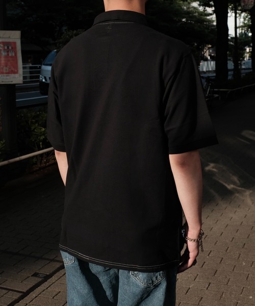 JERZEES(ジャージーズ)の「JERZEES / ジャージーズ OVER DYE 6.5OZ POLO SHIRTS オーバーダイ ポロシャツ(ポロシャツ・メンズ・パープル/ピンク/ブラック/ターコイズブルー・MEDIUM/LARGE/X-LARGE)」の6枚目の写真