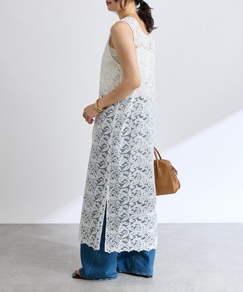 RIVE DROITE（リヴドロワ）の「【着映え/前後2WAY】レースリーンワンピース（ワンピース・レディース・ブラック/オフホワイト・FREE）」の13枚目の写真