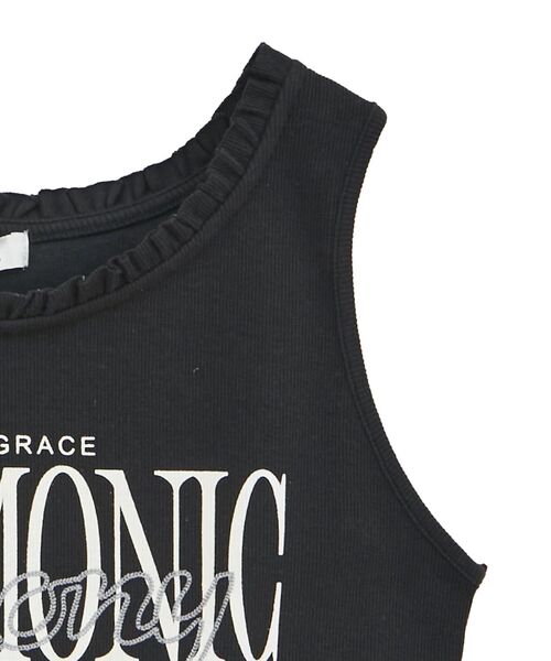 earth music&ecology（アースミュージックアンドエコロジー）の「フリルロゴノースリーブプルオーバー（タンクトップ・レディース・オフホワイト/ブラック・FREE）」の22枚目の写真