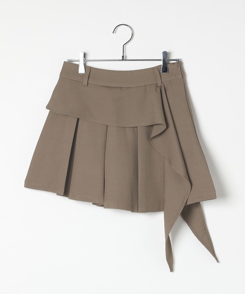 ALAND(エーランド)の「3.3 Field Trip/カスケードプリーツミニスカート(スカート・レディース・グレー/ブラック/ブラウン・FREE)」の4枚目の写真
