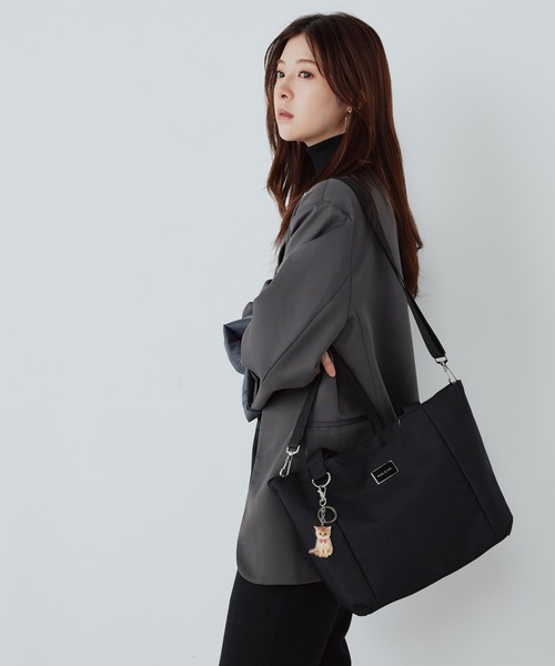 PAUL & JOE ACCESSOIRES(ポールアンドジョーアクセソワ)の「PAUL & JOE ACCESSOIRES (ポール&ジョーアクセソワ)トートバッグ PJA-B1326 カジュアル・プレートメタル(トートバッグ・レディース・ブラック・FREE)」の13枚目の写真
