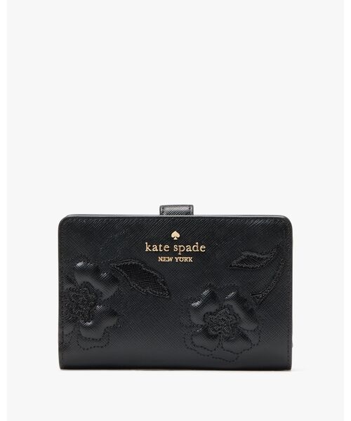 【katespade newyork】ブルーム アップリケ ウォレット セール】マディソン フォレスト ブルーム アップリケ ミディアム