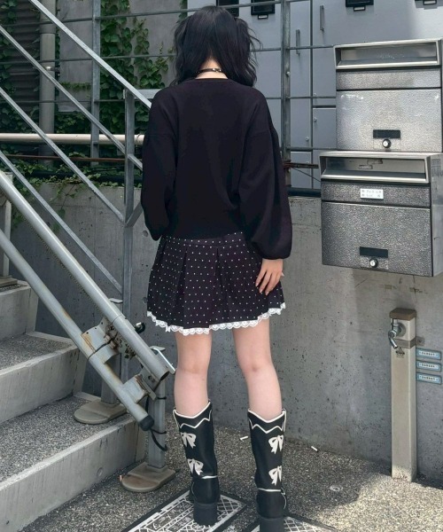 Candy Stripper(キャンディストリッパー)の「TINY DOT JERSEY スカート(スカート・レディース・ネイビー/ブラウン/ブラック・FREE)」の17枚目の写真