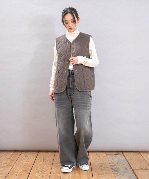URCH RNA(アーチ アールエヌエー)の「R4361 前ポケットがダブルなバギーパンツ(デニムパンツ・レディース・インディゴブルー/ブラック/ワンウォッシュ・FREE)」の16枚目の写真