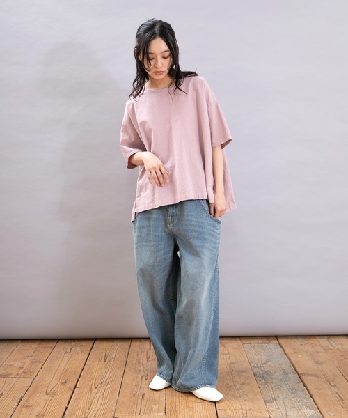 URCH RNA(アーチ アールエヌエー)の「R4361 前ポケットがダブルなバギーパンツ(デニムパンツ・レディース・インディゴブルー/ブラック/ワンウォッシュ・FREE)」の21枚目の写真