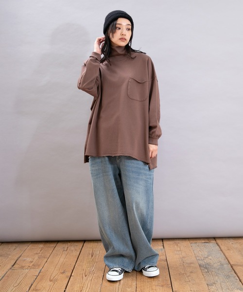 URCH RNA(アーチ アールエヌエー)の「R4361 前ポケットがダブルなバギーパンツ(デニムパンツ・レディース・インディゴブルー/ブラック/ワンウォッシュ・FREE)」の22枚目の写真