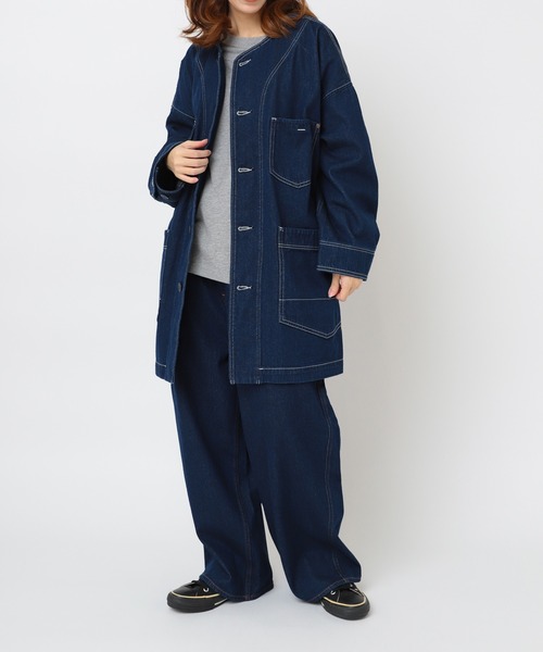 URCH RNA(アーチ アールエヌエー)の「R4361 前ポケットがダブルなバギーパンツ(デニムパンツ・レディース・インディゴブルー/ブラック/ワンウォッシュ・FREE)」の7枚目の写真