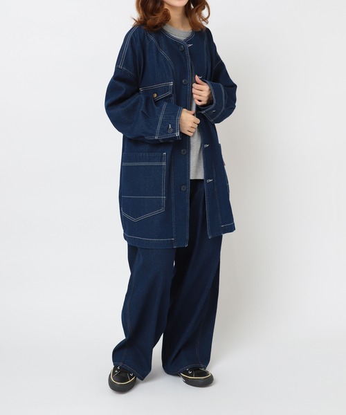 URCH RNA(アーチ アールエヌエー)の「R4361 前ポケットがダブルなバギーパンツ(デニムパンツ・レディース・インディゴブルー/ブラック/ワンウォッシュ・FREE)」の8枚目の写真