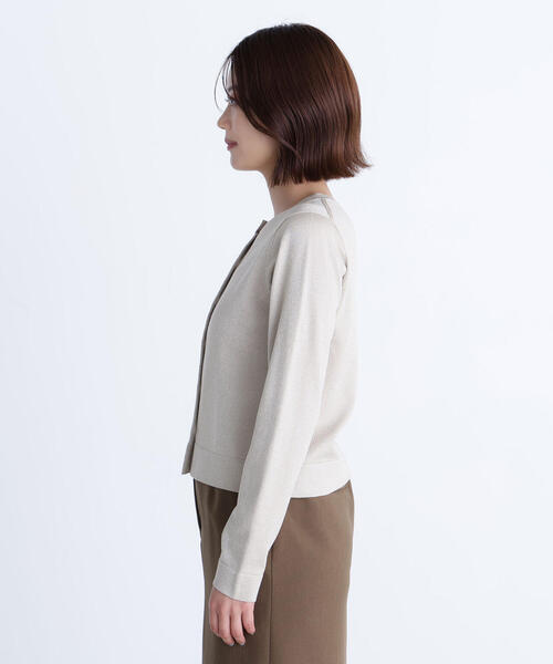 NATURAL BEAUTY BASIC(ナチュラルビューティーベーシック)の「◇ベーシッククルーネックアンサンブル(カーディガン/ボレロ・レディース・チャコールグレー/ベージュ/グリーン・FREE)」の21枚目の写真