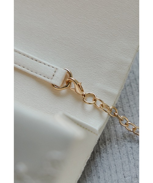 niana（ニアナ）の「スパンコール刺繍レースクラッチバッグ パーティーバッグ ミニ ショルダー 結婚式 二次会 成人式 同窓会 お呼ばれ フォーマル オケージョン（クラッチバッグ・レディース・ブラック/ベージュ・FREE）」の13枚目の写真