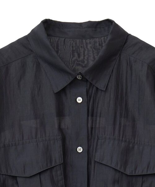 YECCA VECCA（イェッカヴェッカ）の「【2点SET】シアーシャツ×Aラインキャミワンピース（シャツワンピース・レディース・ブラック/ベージュ/パープル・FREE）」の19枚目の写真