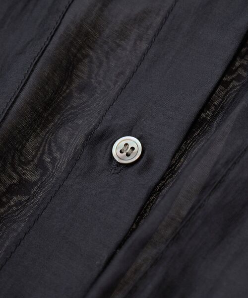 YECCA VECCA（イェッカヴェッカ）の「【2点SET】シアーシャツ×Aラインキャミワンピース（シャツワンピース・レディース・ブラック/ベージュ/パープル・FREE）」の16枚目の写真