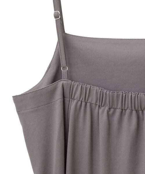 YECCA VECCA（イェッカヴェッカ）の「【2点SET】シアーシャツ×Aラインキャミワンピース（シャツワンピース・レディース・ブラック/ベージュ/パープル・FREE）」の12枚目の写真