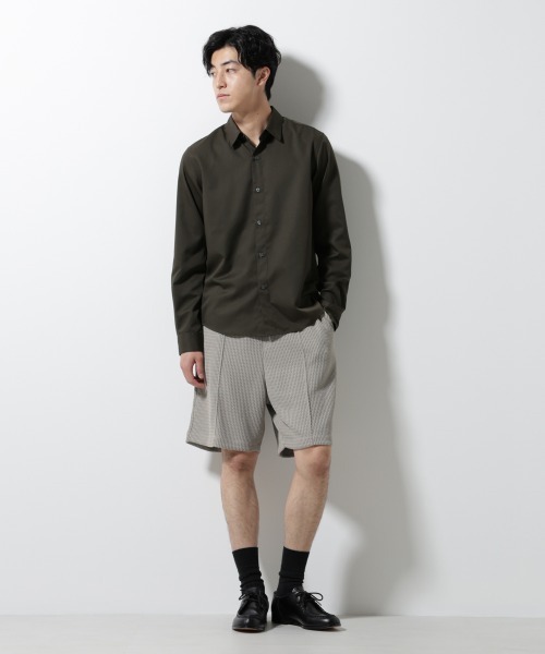 NANO universe(ナノユニバース)の「スタンダードレギュラーカラーシャツ/長袖(シャツ/ブラウス・メンズ・ホワイト/ブラウン/スミクロ/ベージュ・S/M/L/XL)」の22枚目の写真