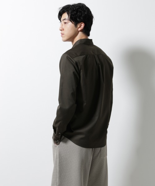 NANO universe(ナノユニバース)の「スタンダードレギュラーカラーシャツ/長袖(シャツ/ブラウス・メンズ・ホワイト/ブラウン/スミクロ/ベージュ・S/M/L/XL)」の20枚目の写真