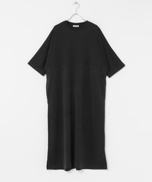 FORK&SPOON（フォークアンドスプーン）の「FORK&SPOON　モダールカノコクルーネックワンピース（ワンピース・レディース・ブラック/グリーン系その他/キャメル・1/2）」の15枚目の写真