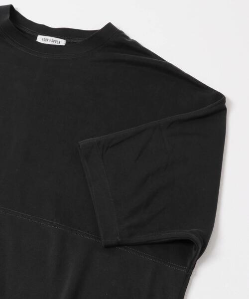 FORK&SPOON（フォークアンドスプーン）の「FORK&SPOON　モダールカノコクルーネックワンピース（ワンピース・レディース・ブラック/グリーン系その他/キャメル・1/2）」の16枚目の写真