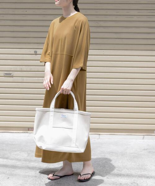 FORK&SPOON（フォークアンドスプーン）の「FORK&SPOON　モダールカノコクルーネックワンピース（ワンピース・レディース・ブラック/グリーン系その他/キャメル・1/2）」の19枚目の写真