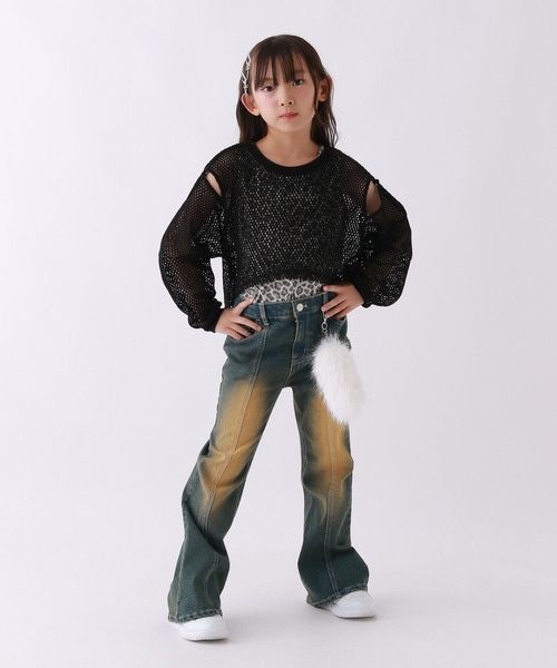 10C REPIPI（ジューシーレピピ）の「【10C REPIPI】デニムフレアパンツ（デニムパンツ・キッズ・ブルー系/ブラック系/ブルー系その他・120cm/130cm/110cm）」の9枚目の写真
