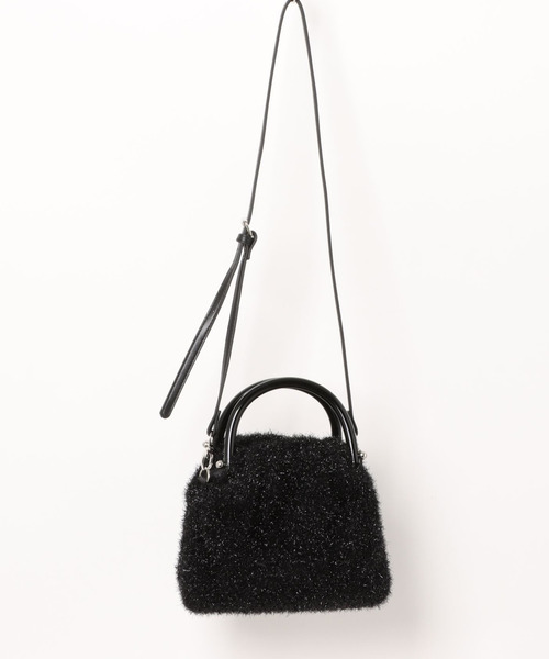 cache cache(カシュ カシュ)の「カシュカシュ cachecache / プラ手ハンドルキラキラミニ2wayバッグ(ショルダーバッグ・レディース・ブラック/ブラック系その他・FREE)」の10枚目の写真
