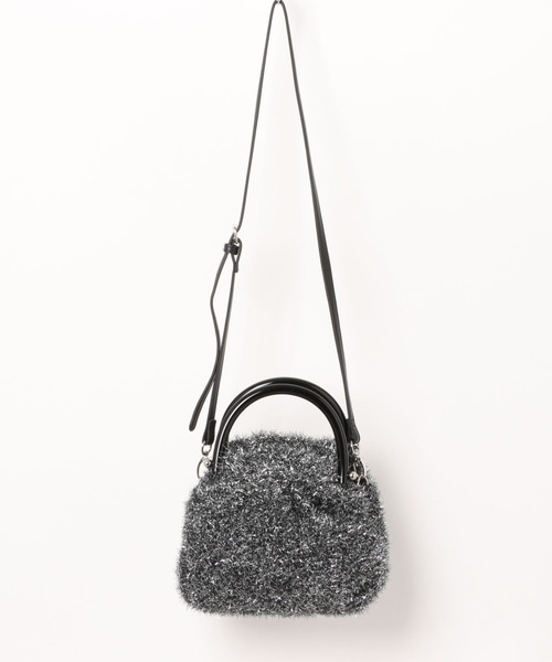 cache cache(カシュ カシュ)の「カシュカシュ cachecache / プラ手ハンドルキラキラミニ2wayバッグ(ショルダーバッグ・レディース・ブラック/ブラック系その他・FREE)」の17枚目の写真