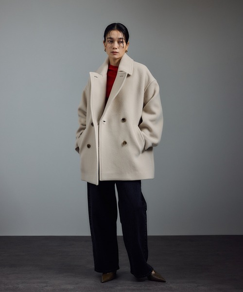 追加＞【WEB限定】MANTECOウールPコート（ピーコート）｜SALON adam et