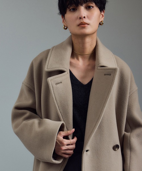 追加＞【WEB限定】MANTECOウールPコート（ピーコート）｜SALON adam et