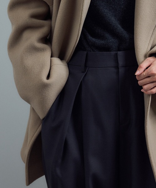 SALON adam et rope'（サロン アダム エ ロペ）の「＜追加＞【WEB限定】MANTECOウールPコート（ピーコート・レディース・ブラウン/ベージュ系その他/ネイビー/オフホワイト/ブラック・S/M）」の11枚目の写真