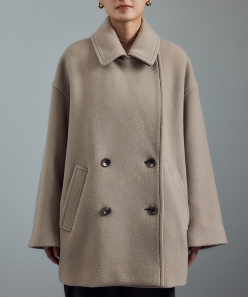 追加＞【WEB限定】MANTECOウールPコート（ピーコート）｜SALON adam et
