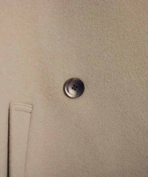 【WEB限定】MANTECOウールPコート　ベージュ　36サイズ 追加＞【WEB限定】MANTECOウールPコート（ピーコート）｜SALON adam et
