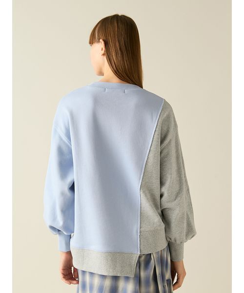 FURFUR（ファーファー）の「リメイクデザインスウェット（スウェット・レディース・ネイビー/ホワイト/サックスブルー・F）」の11枚目の写真