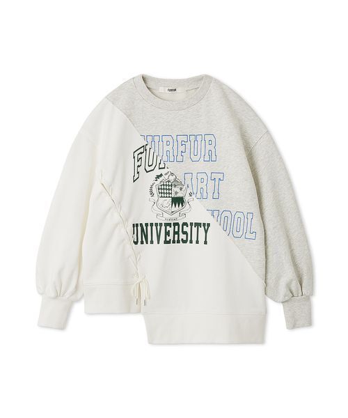 FURFUR（ファーファー）の「リメイクデザインスウェット（スウェット・レディース・ネイビー/ホワイト/サックスブルー・F）」の17枚目の写真