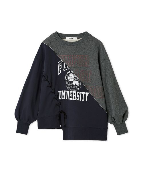 FURFUR（ファーファー）の「リメイクデザインスウェット（スウェット・レディース・ネイビー/ホワイト/サックスブルー・F）」の19枚目の写真