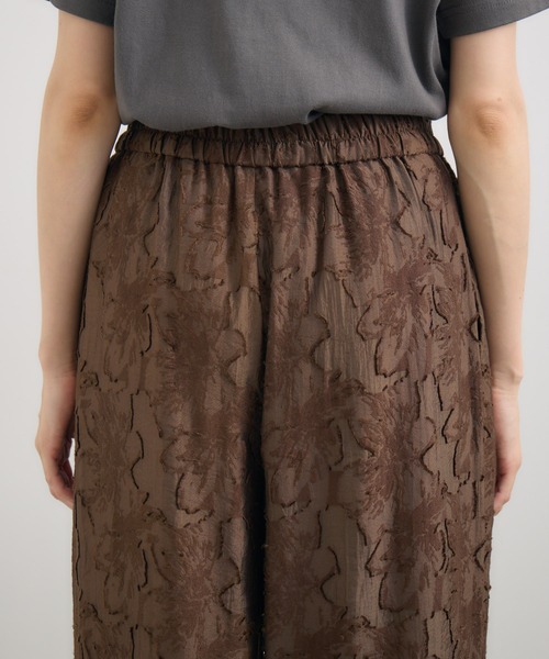 KATHARINE ROSS（キャサリンロス）の「【KATHARINE ROSS】フラワーカット ジャガードパンツ（その他パンツ・レディース・ブラウン/ブラック・MEDIUM）」の9枚目の写真