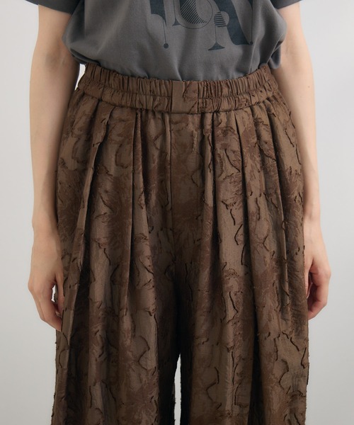 KATHARINE ROSS（キャサリンロス）の「【KATHARINE ROSS】フラワーカット ジャガードパンツ（その他パンツ・レディース・ブラウン/ブラック・MEDIUM）」の10枚目の写真