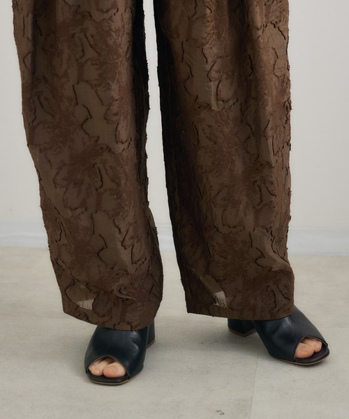 KATHARINE ROSS（キャサリンロス）の「【KATHARINE ROSS】フラワーカット ジャガードパンツ（その他パンツ・レディース・ブラウン/ブラック・MEDIUM）」の13枚目の写真