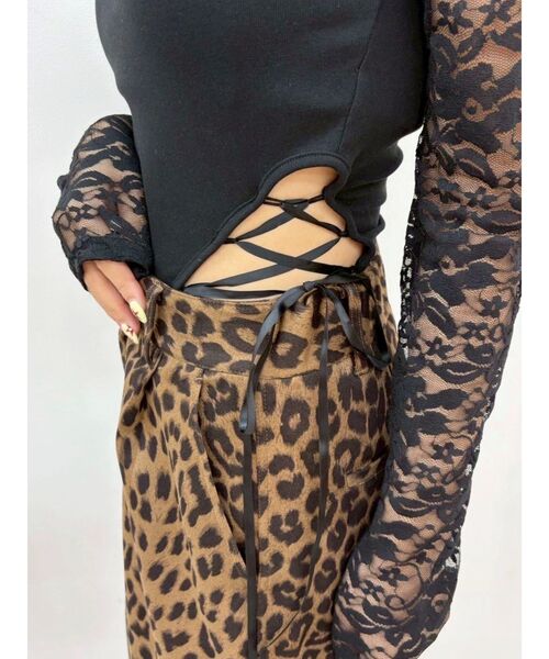 EVRIS（エヴリス）の「サイドレースアップボディースーツ（Tシャツ/カットソー・レディース・ホワイト/ブラウン/ブラック・FREE）」の15枚目の写真